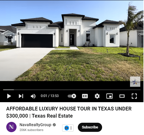 youtube real estate listing